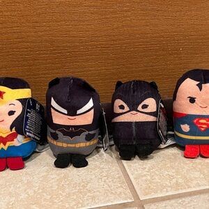New DC Comics Justice League Superheroes Mini Plushies Set